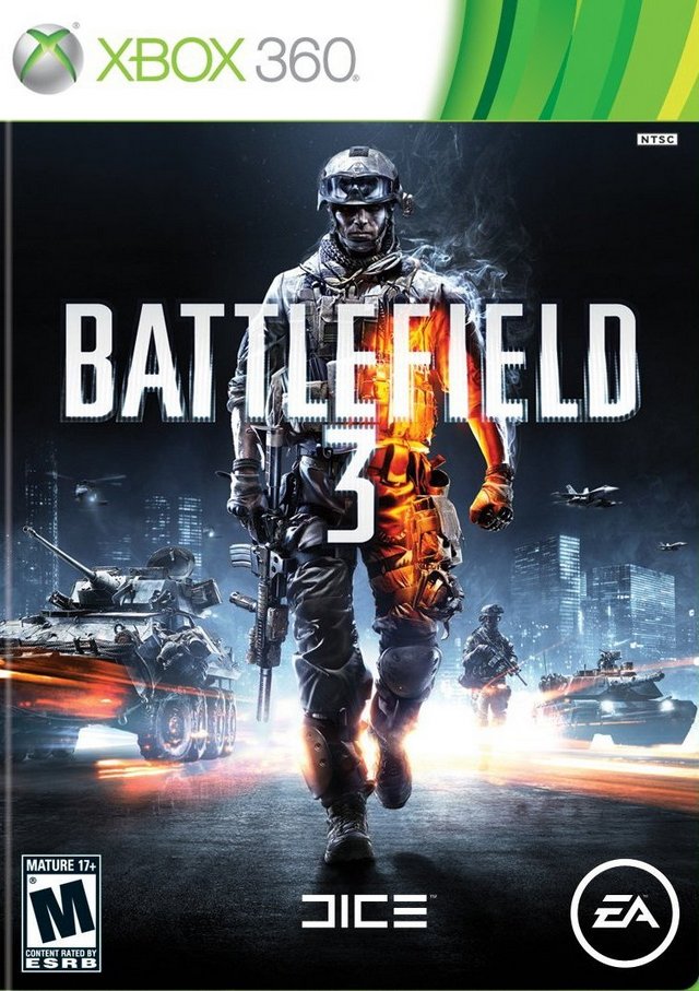 Battlefield 3 Front Cover - Xbox 360 Pre-Played 