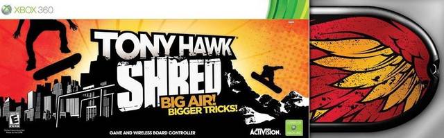Tony Hawk Shred com Skate + Jogo Xbox 360