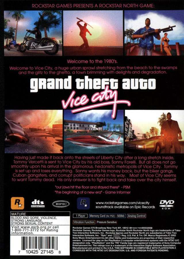 Grand Theft Auto: Vice City Stories - SONY PSP [Pre-Owned] - PRE-OWNED GAME  DISC WITH GAME CASE…