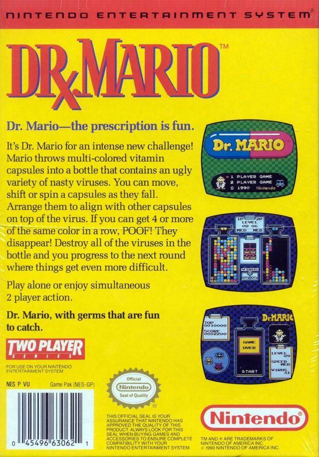 Dr. Mario - Nintendo Entertainment System, NES Pre-Played