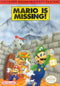 Mario Is Missing! Front Cover - Nintendo Entertainment System, NES Pre-Played