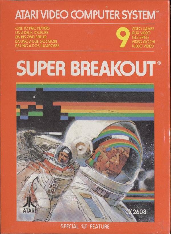 Super Breakout Front Cover - Atari Pre-Played