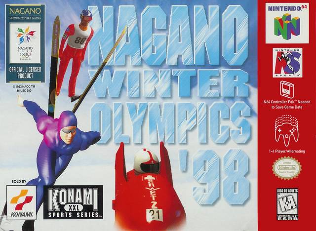 Nagano Winter Olympics 98 Front Cover - Nintendo 64 Pre-Played