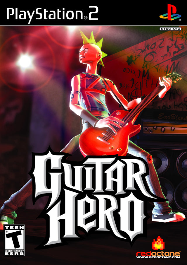 Guitar Hero Front Cover - Playstation 2 Pre-Played