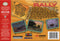 Top Gear Rally Back Cover - Nintendo 64 Pre-Played