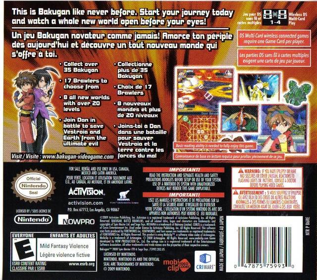 Battle Brawlers, Bakugan, Nintendo Wii, [Physical Edition] 