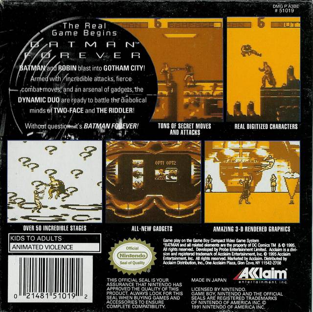 batman forever game gear Batman Forever
