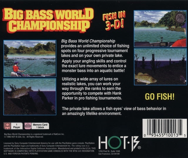 Big Bass World Championship - Playstation 1 Pre-Played – Game On Games