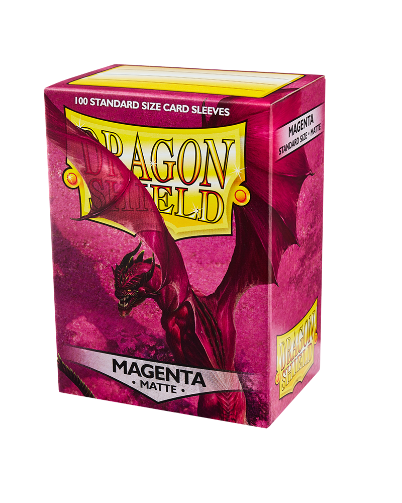 Dragon Shields (100) Matte Magenta Card Sleeves