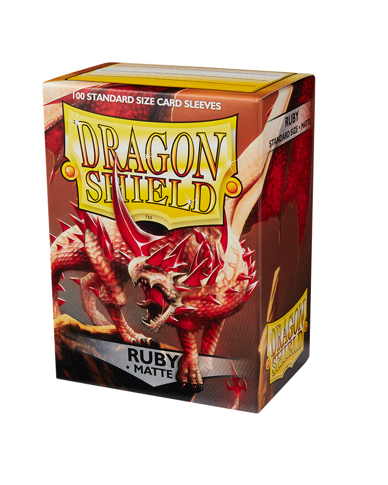 Dragon Shields: (100) Matte Ruby Card Sleeves