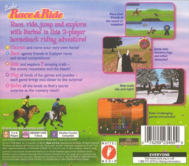 Barbie Race and Ride Playstation Pre-Played – Game On Games