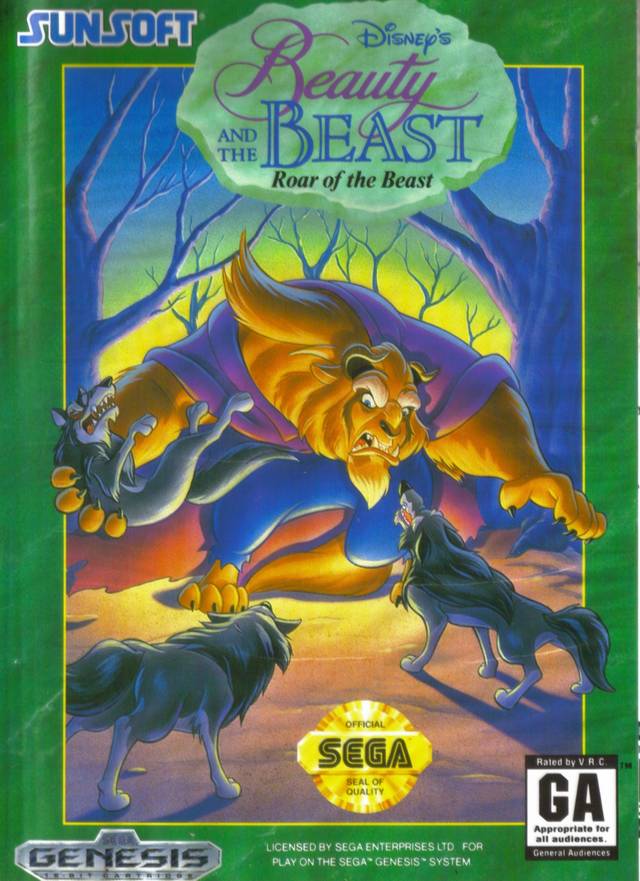 Beauty and the Beast Roar of the Beast - Sega Genesis Pre-Played