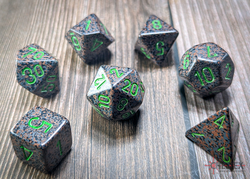 Chessex Speckled Poly Set Earth (7)