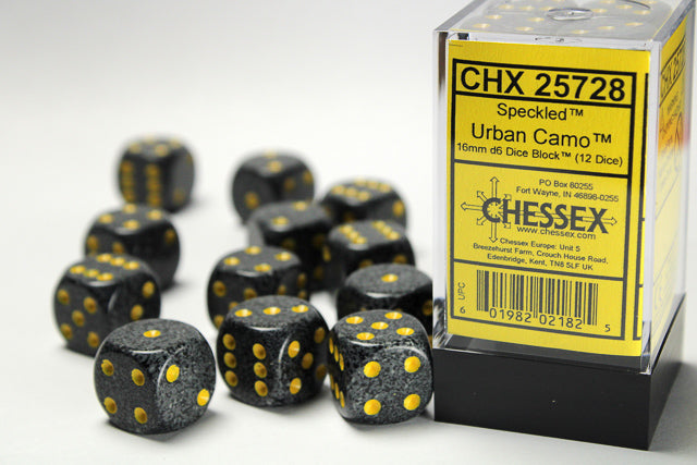 Chessex Speckled 16mm D6 Urban (12)