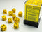 Chessex Opaque 12mm D6 Yellow/Black (36)