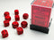 Chessex Opaque 12mm D6 Red/Black (36)