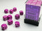 Chessix Opaque 12mm D6 Light Purple/White (36)