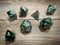 Chessex Gemini 5 Poly Black Grey/Green (7)