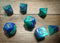 Chessex Gemini 7 Poly Blue/Teal/Gold (7)