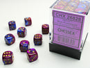 Chessex Gemini 12mm D6 Blue Purple/Gold (36)