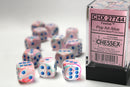 Chessex Dice Menagerie 10 16mm D6 Festive Pop Art/Blue (12)