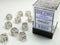 Chessex Frosted 12mm D6 Clear/Black (36)
