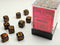 Chessex Dm5 Scarab 12mm D6 Blue/Blood/Gold (36)