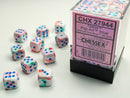 Chessex Dice Menagerie 12mm D6 Festive Pop Art/Blue (36)