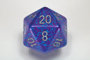 Chessex Speckled 34mm d20 Dice - Silver Tetra