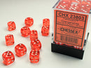 Chessex Translucent 12mm D6 Orange/White (36)