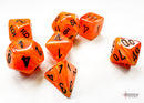 Chessex Vortex Mini 7-Die Set - Orange/Black