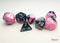 Chessex Gemini Mini 7-Die Set - Black-Pink/White