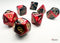 Chessex Gemini Mini 7-Die Set - Black-Red/Gold