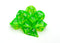 Lab Dice 7 - Translucent Polyhedral Rad Green/white 7-Die Set