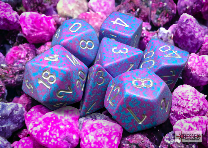 Chessex Dm3 Speckled Poly Silver Tetra (7)