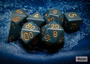 Chessex Opaque Dusty Blue/Copper Set (7)