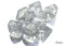 Chessex Translucent Poly Clear/White (7)
