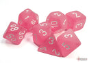 Chessex Frosted Poly Pink/White (7)