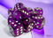 Chessex Translucent 16mm D6 Purple/White (12)