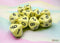 Chessex Opaque Poly Set Pastel Yellow/Black (7)
