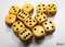 Chessex Opaque: 16mm D6 Yellow/Black (12)