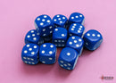 Chessex Opaque: 16mm D6 Blue/White (12)