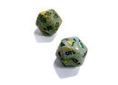 Chessex Count Up & Down Single D20 Marble Green/Dark Green