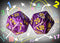 Chessex Count Up & Down Single D20 Vortex Purple/Gold