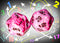 Chessex Count Up & Down Single D20 Vortex Pink/Black