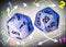 Chessex Count Up & Down Single D20 Vortex Ice Blue/Black