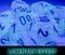 Chessex Borealis Mega-Hedral 7 Die Set - Icicle/Light Blue Luminary