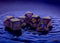 Chessex Borealis Mega-Hedral 7 Die Set -Royal Purple/Gold Luminary