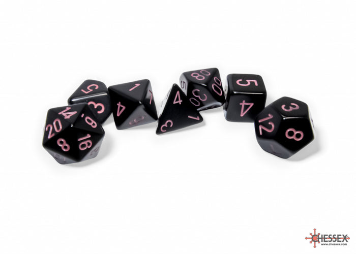 Opaque Poly Set Black/Pink (7)