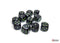 Chessex Opaque: 16mm D6 Black/Green (12)